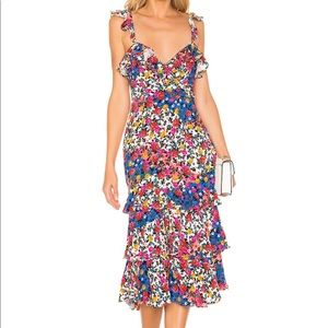 Majorelle Nolita Midi Dress in Patchwork Medium
